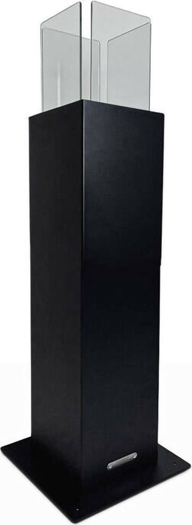 Bioethanol Kamin Dsimoncell 20x20x70cm Schwarz, 0,7 l