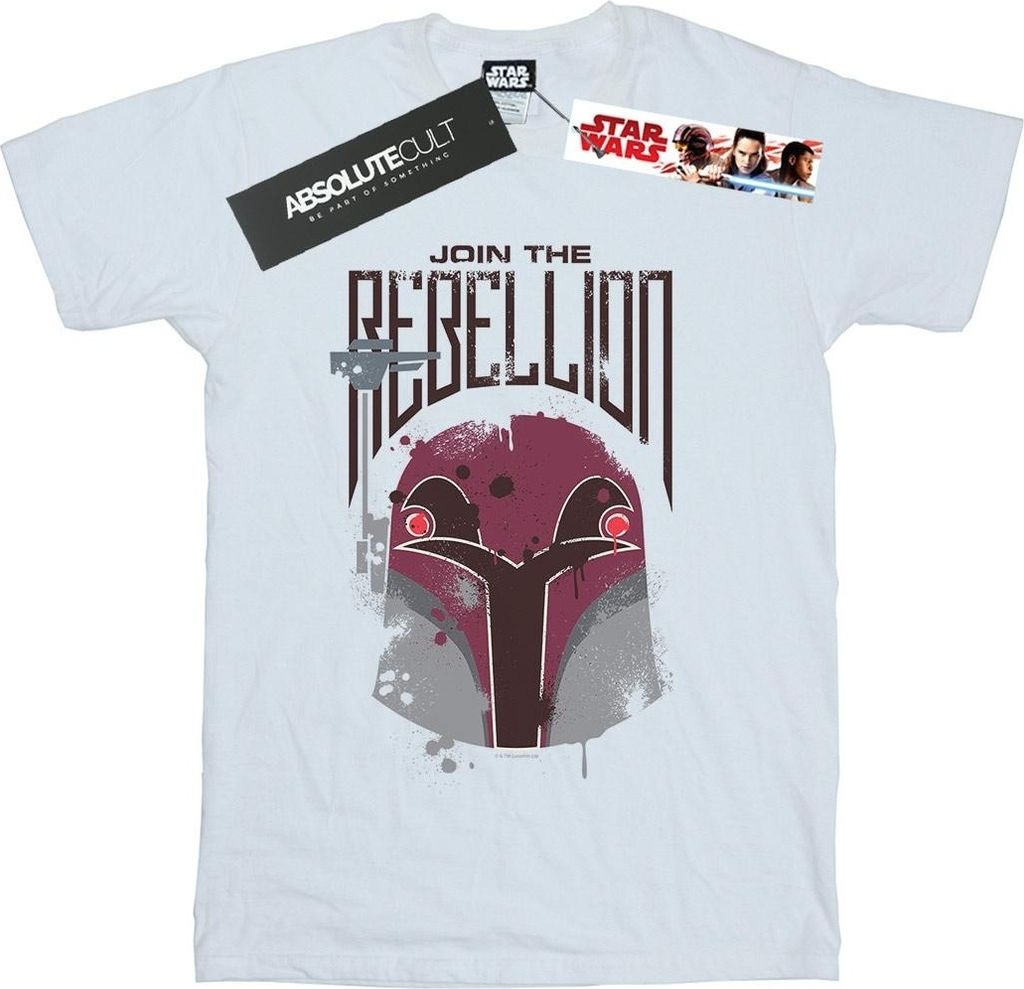 Star Wars - "Rebels Rebellion" T-Shirt für Herren BI52014 (L) (Weiß)