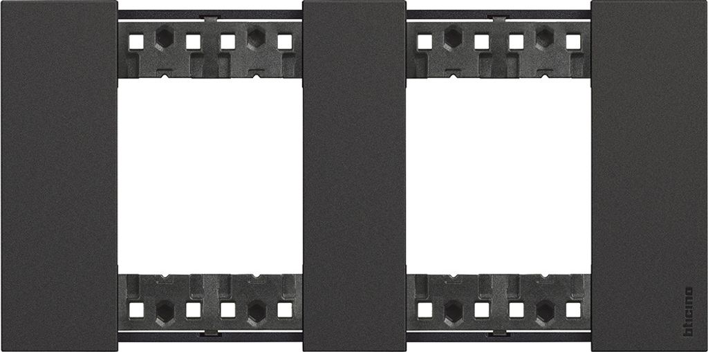Blende 2 x 2 Modul BTicino Living Now KA4802M2K_ Dark
