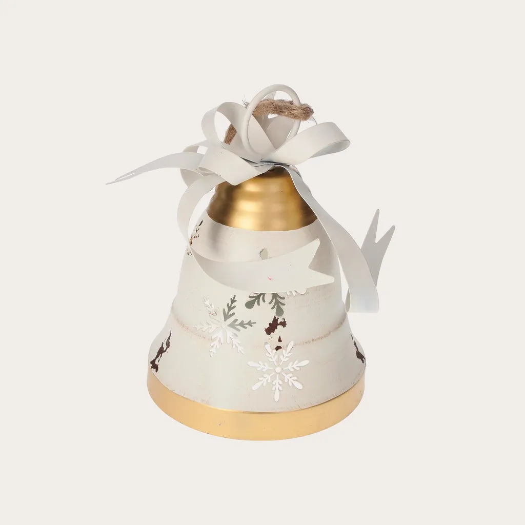 Clochette de Noël incassable en métal pour décoration maison et kids