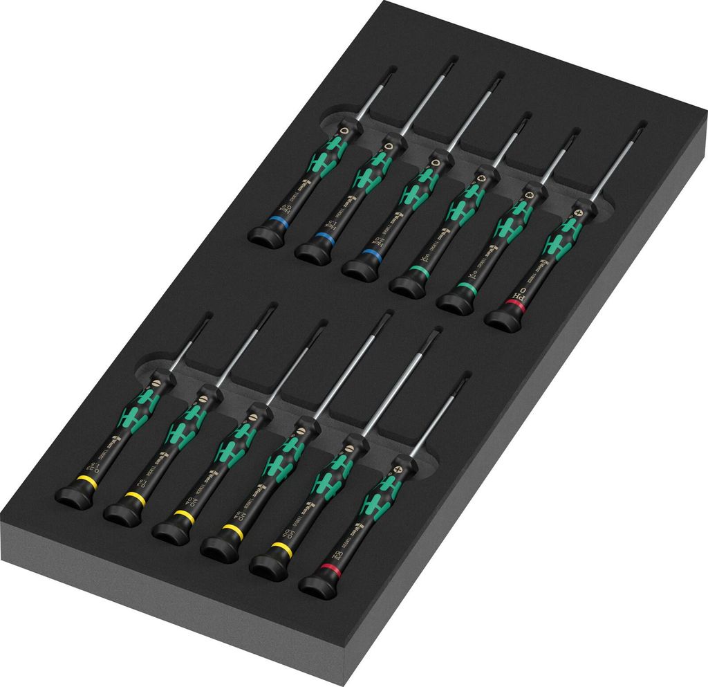 Wera 9716 Schaumstoffeinlage Schraubendreher Kraftform Micro Set 2