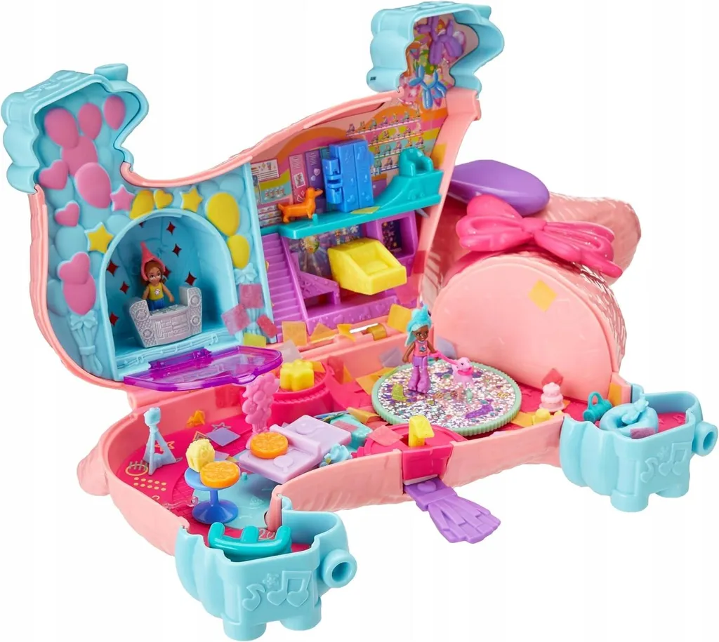 Polly Pocket Set Psí Párty Coffret avec Oreilles Souples et Accessoires