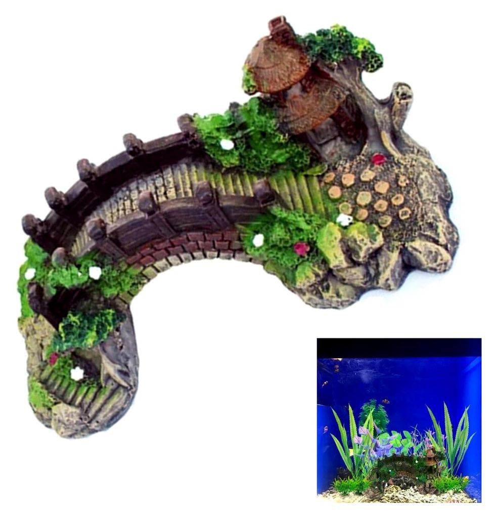 Aquarium Dekoration Brücke aus Harz