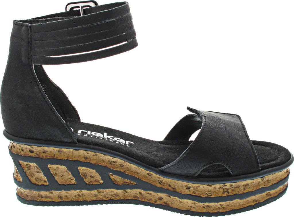 Rieker Damen Keilsandalette schwarz Produktbild 20