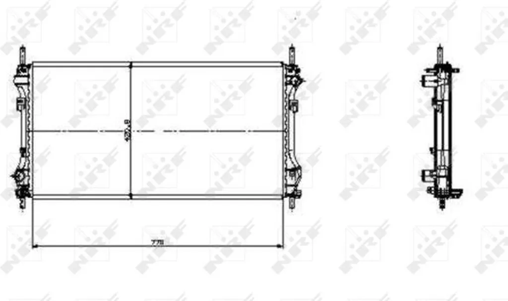 Radiateur moteur NRF 519697 OE 1103119 pour Ford Transit Diesel