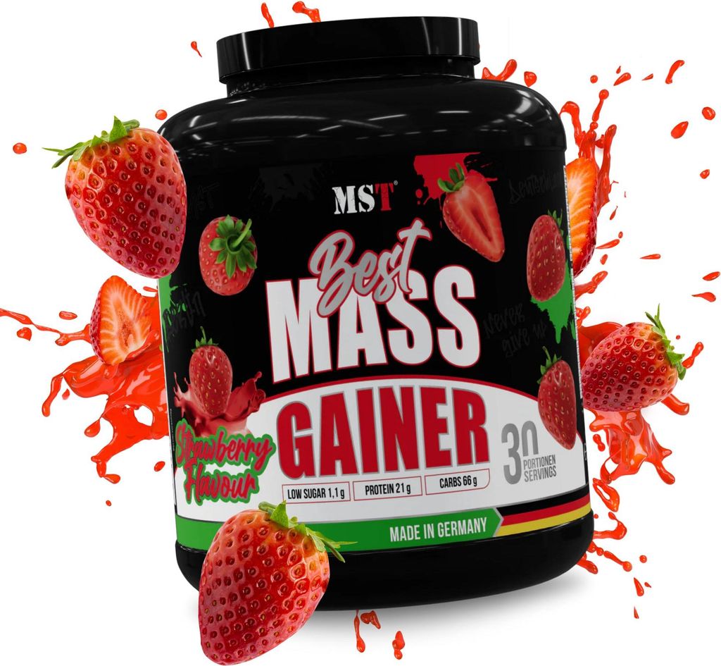 MST Nutrition® Best Mass Gainer 3 kg Truskawka Zdjęcie produktu 