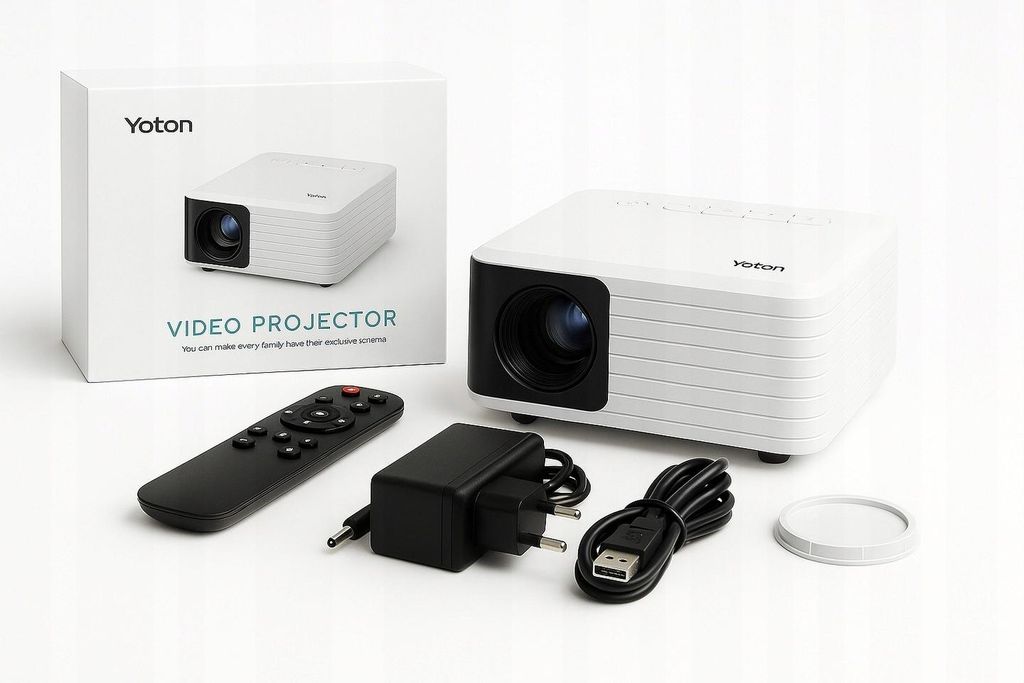 Projektor Do Ekranów Na Ścianę Yoton Y3 Biały + Pilot 720P Zdjęcie produktu 