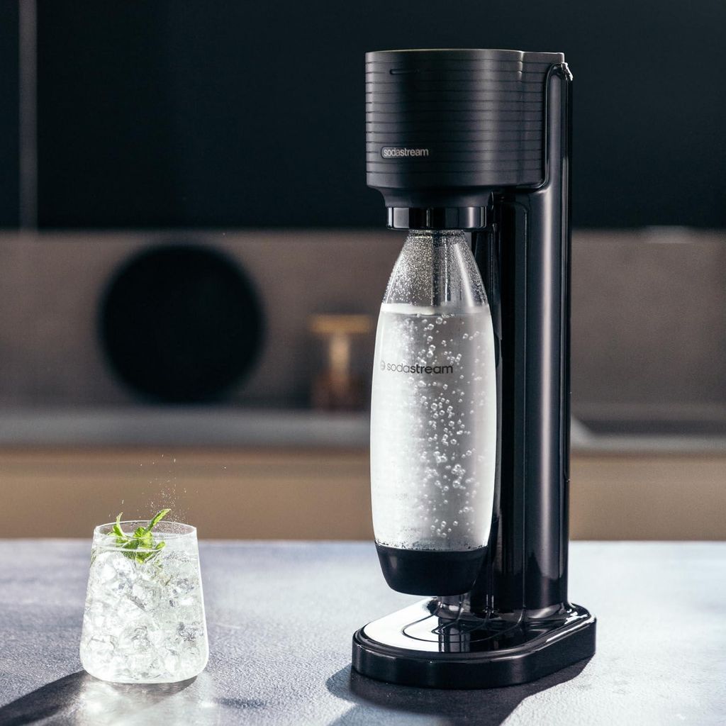 Sodastream 2er-Pack Spülmaschinenfeste 1-Liter-Flaschen – Hellblau, Für Duo, Terra & Mehr