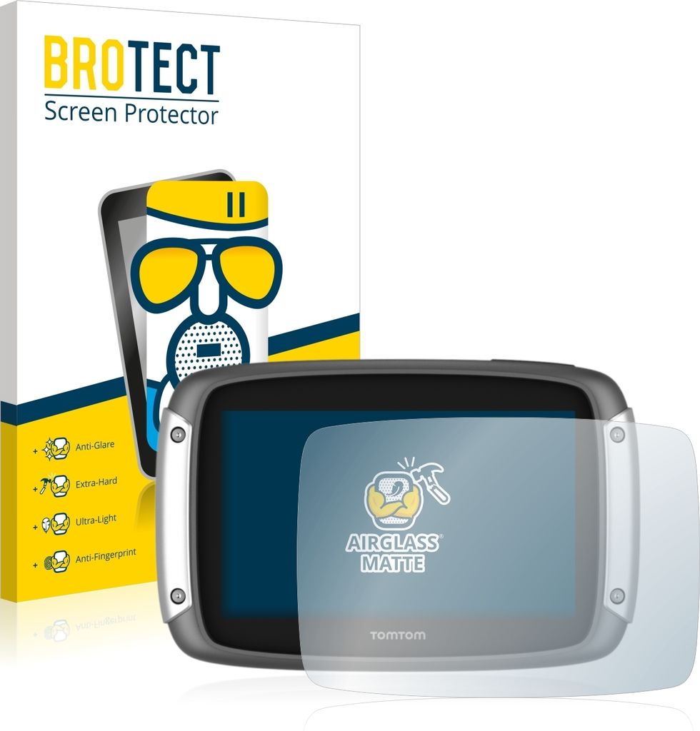 BROTECT Entspiegelungs Schutzglas für TomTom Rider 400 Schutzfolie Panzer Folie Glas Display Schutz matt
