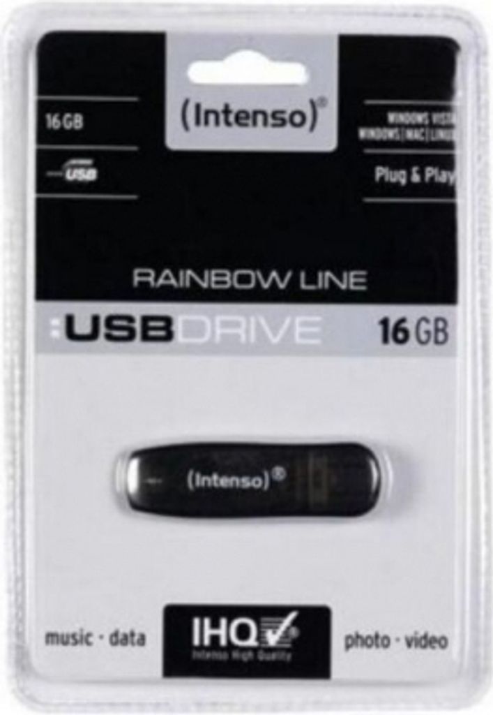USB Pendrive INTENSO Rainbow Line 16 GB Schwarz 16 GB USB Obrázok produktu 9