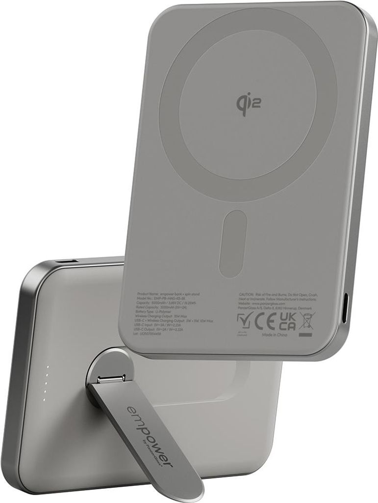 PanzerGlass empower Powerbank w. Spin Stand 5000mAh Titanium