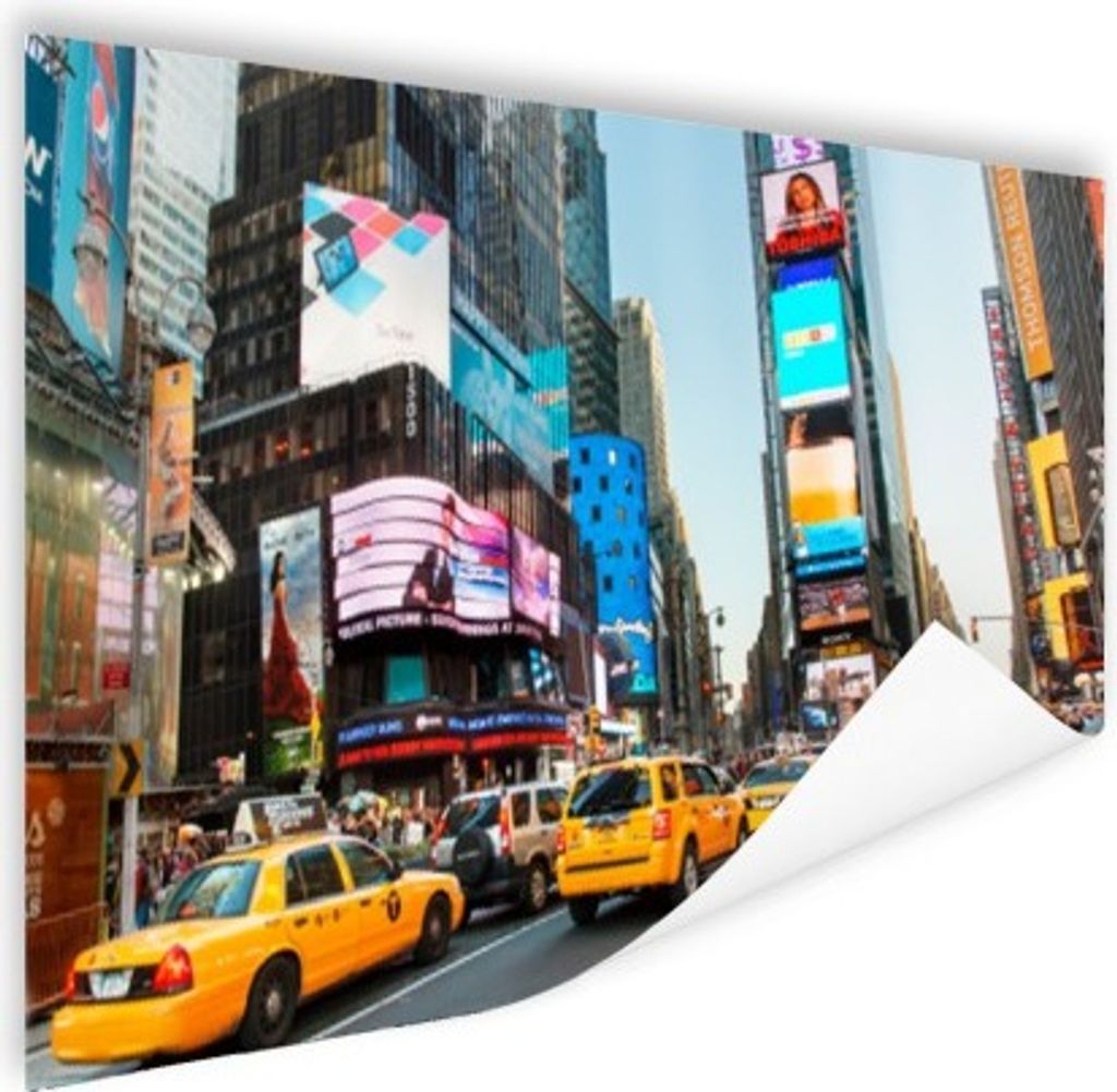 MuchoWow® Poster New York - Taxi - Gelb 180x120 cm - Produktbild 