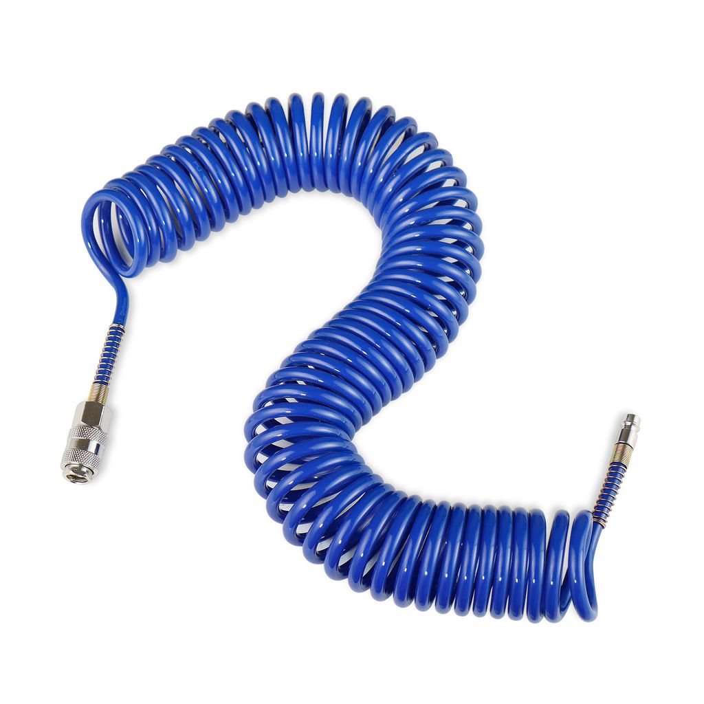 CCLIFE Druckluft Spiralschlauch 10 M Druckluftschlauch für Kompressor Kompressorschlauch