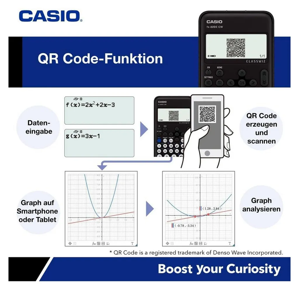 Casio FX 810DE CW calculatrice technique avec écran haute résolution - 13