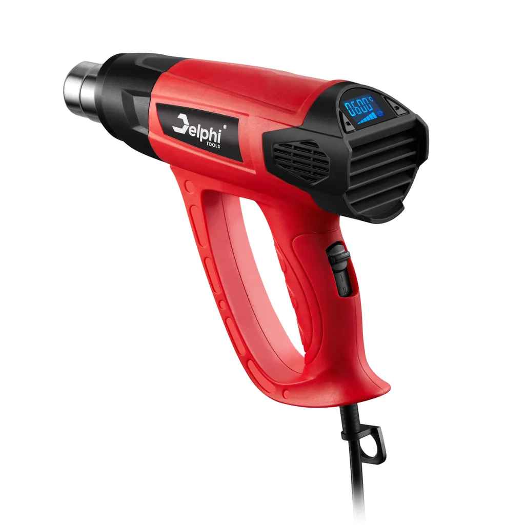 Pistola Termica 1800W con Display LCD – 600°C – 4 Ugelli – Delphi Tools con Valigetta - 4