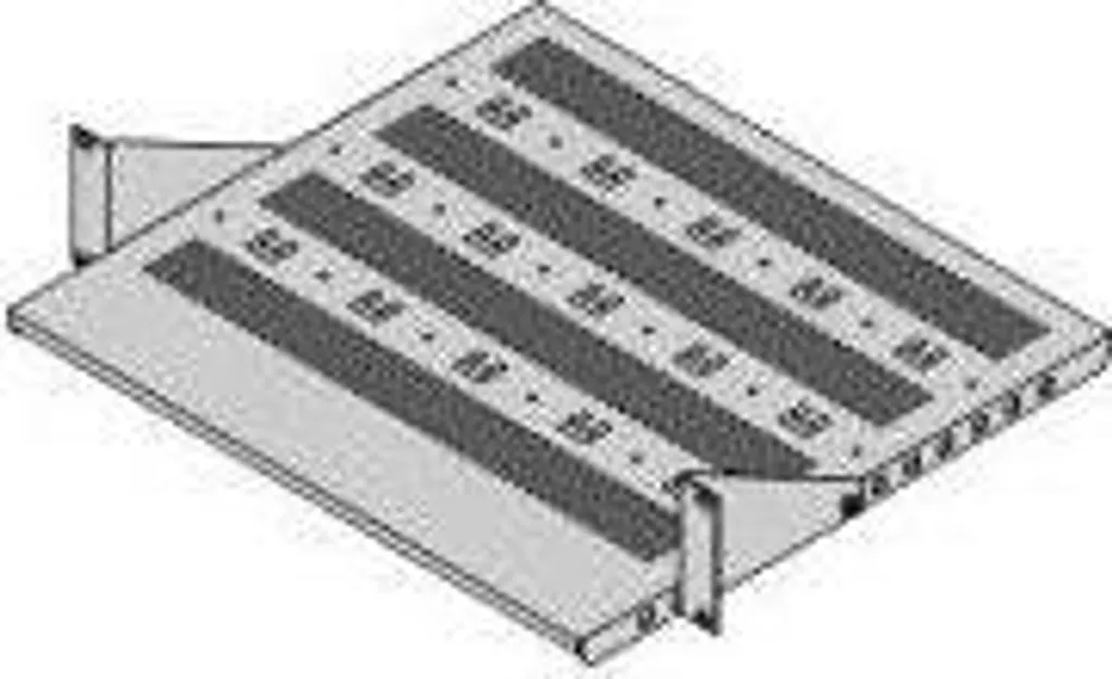 Ripiano Fisso Rack 19" 1U Schroff 26.10.3008 - RAL7035 430x250 mm