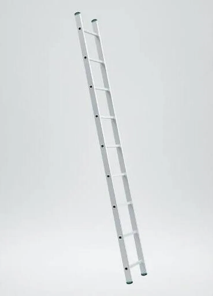 Échelle simple ALVE 7109 en aluminium, 1x9 échelons pour hauteur 2,56m