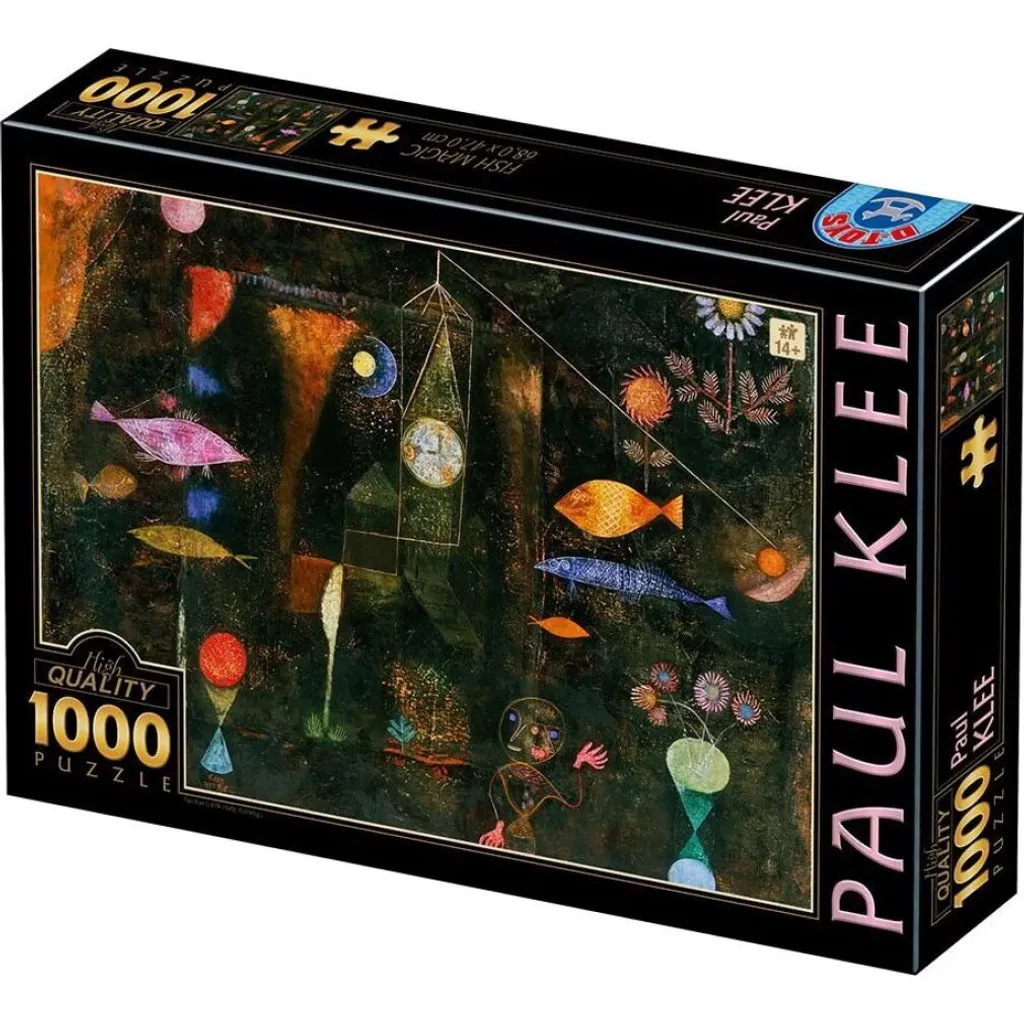 Puzzle 1000 pièces thématique poissons - Jeu de patience pour adultes