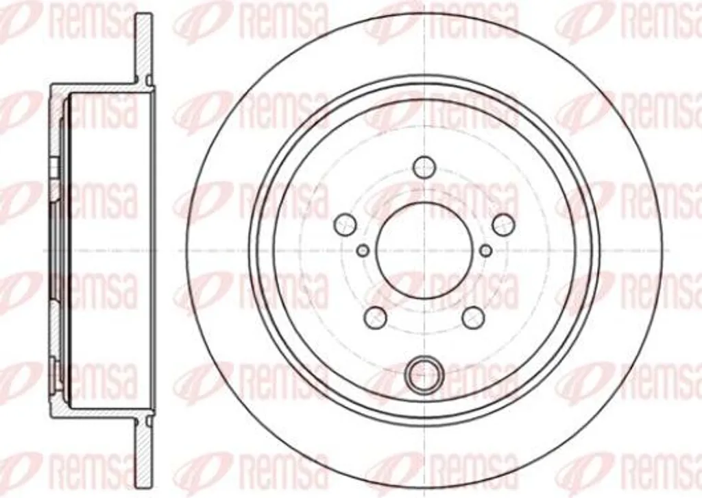 Disque de frein REMSA 61415.00 pour stopper les vibrations au freinage