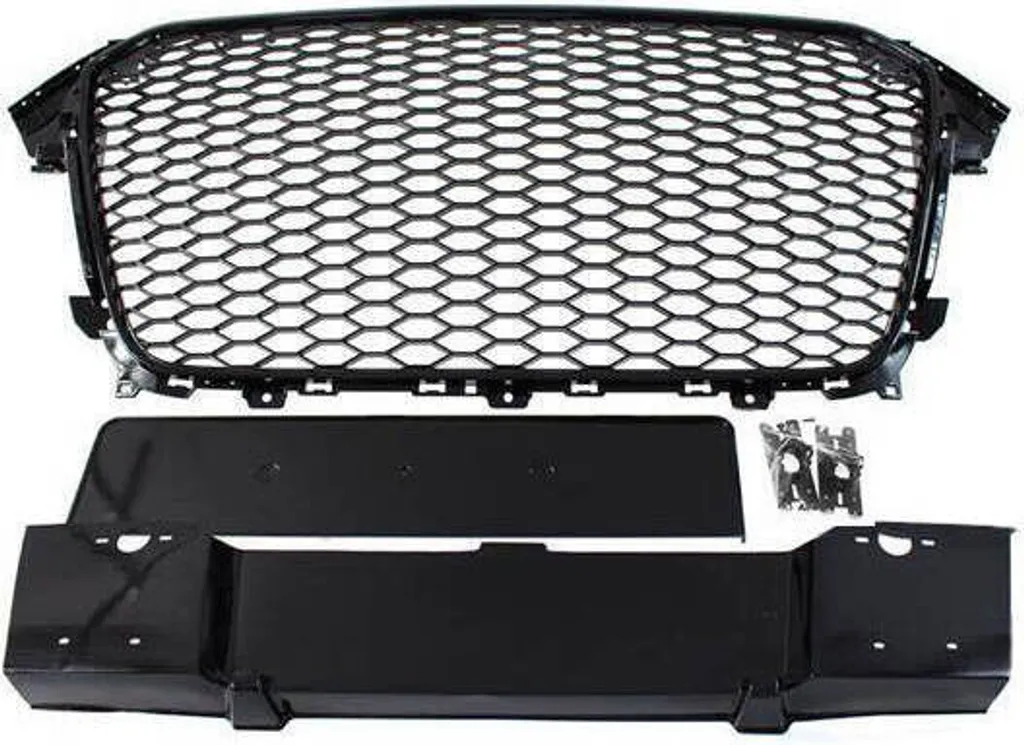 Grille Audi A4 B8 Style RS4 Noir Brillant : Rénovation et Look Sport PDC
