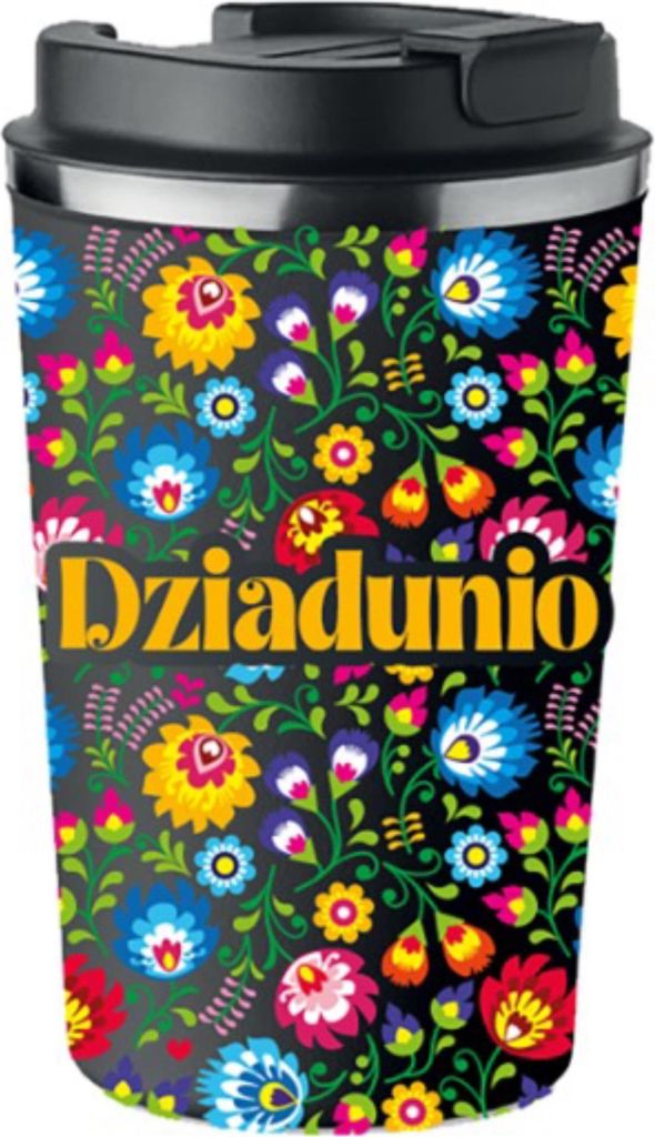 Premium Thermobecher DZIADUNIO Geschenk zum Großvatertag 350ml KT_220_cz