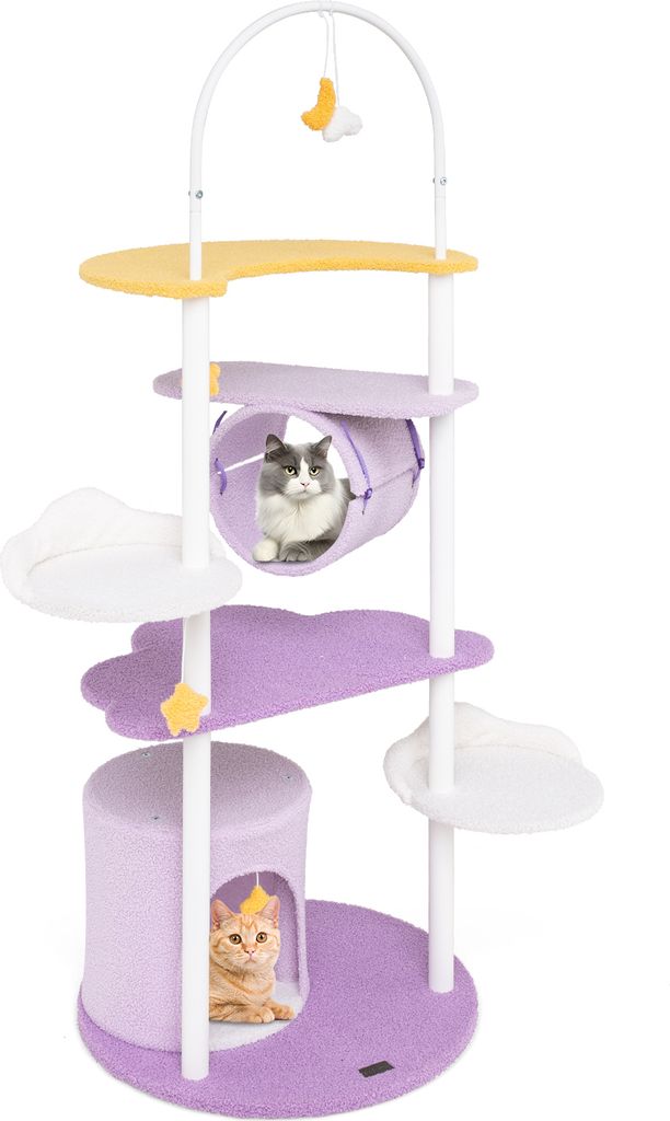 COSTWAY, árbol para gatos de 158 cm, con cueva para gatos, Imagen del producto 