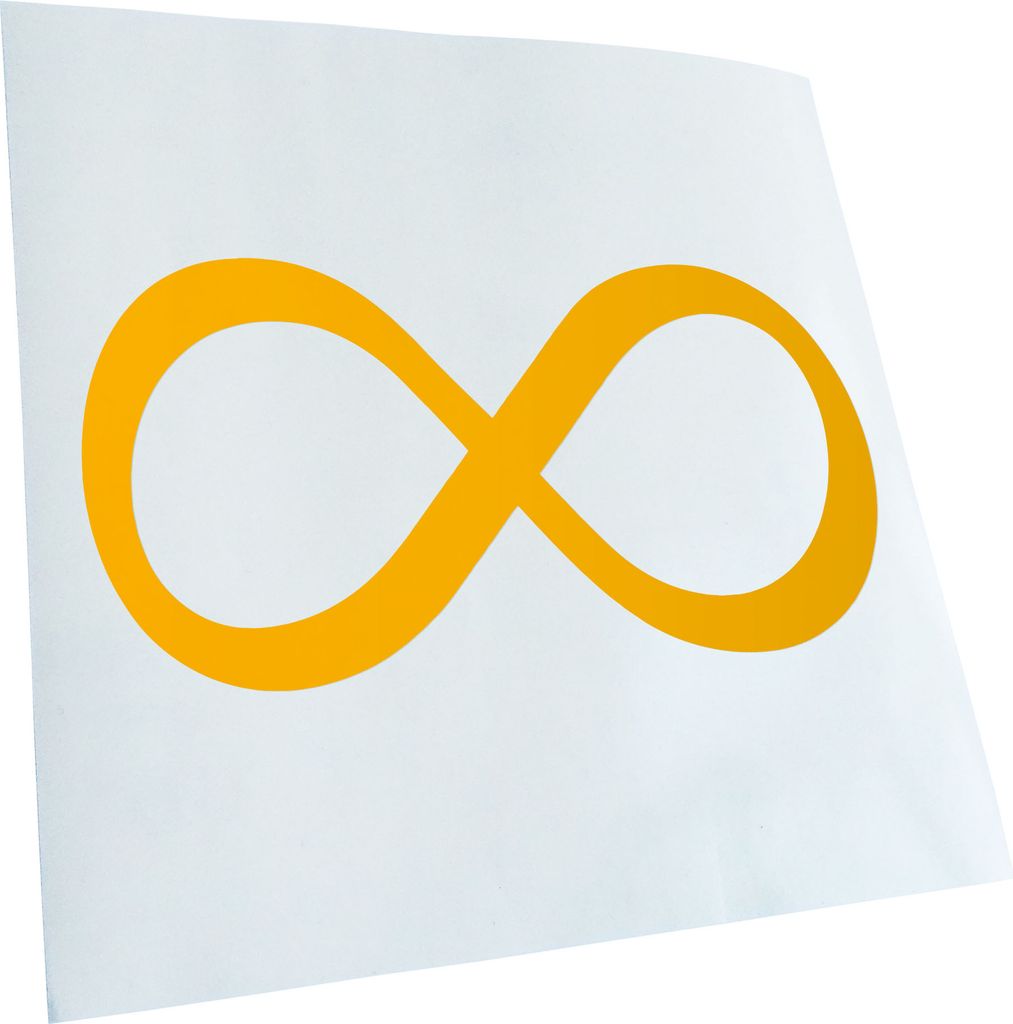 Kiwistar - Autoaufkleber - Unendlichzeichen Heckscheibe - Aufkleber für Auto Kfz Fahrrad, LKW, Truck Mofa