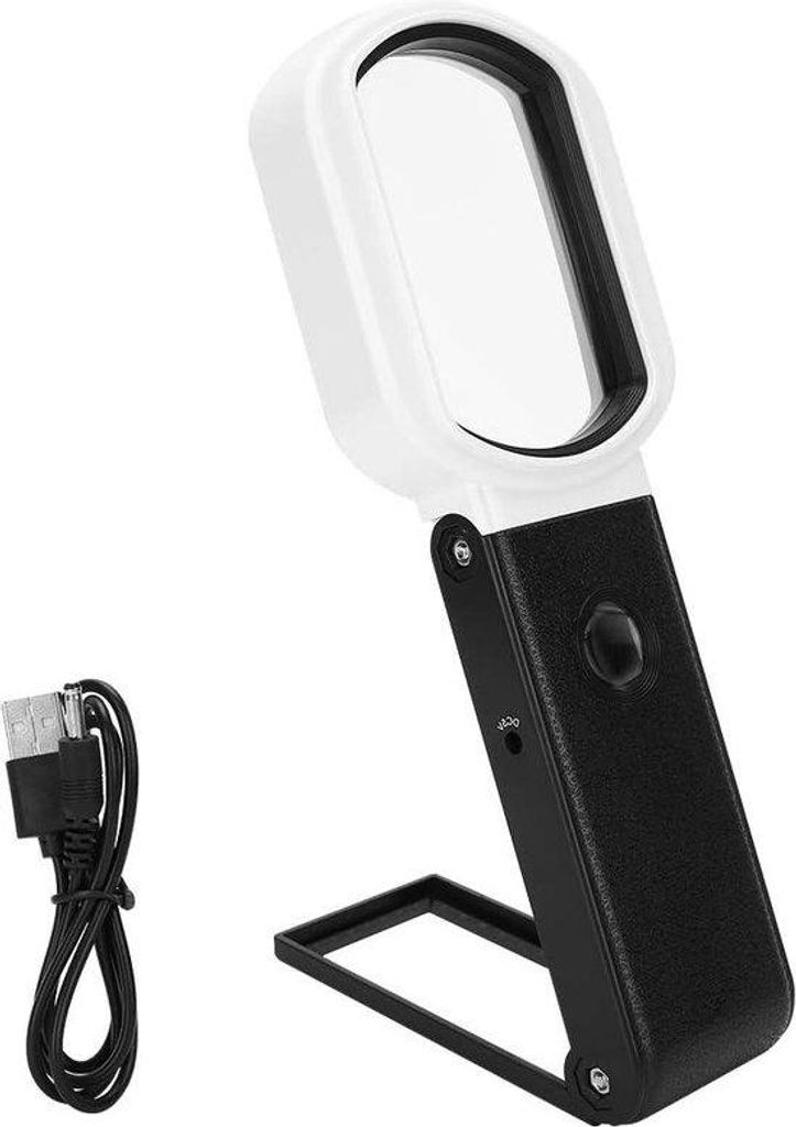 LED Handheld Vergrootglas Dual Glas Klappbar für Senioren Lesen Wissenschaft Hobby Beobachtung