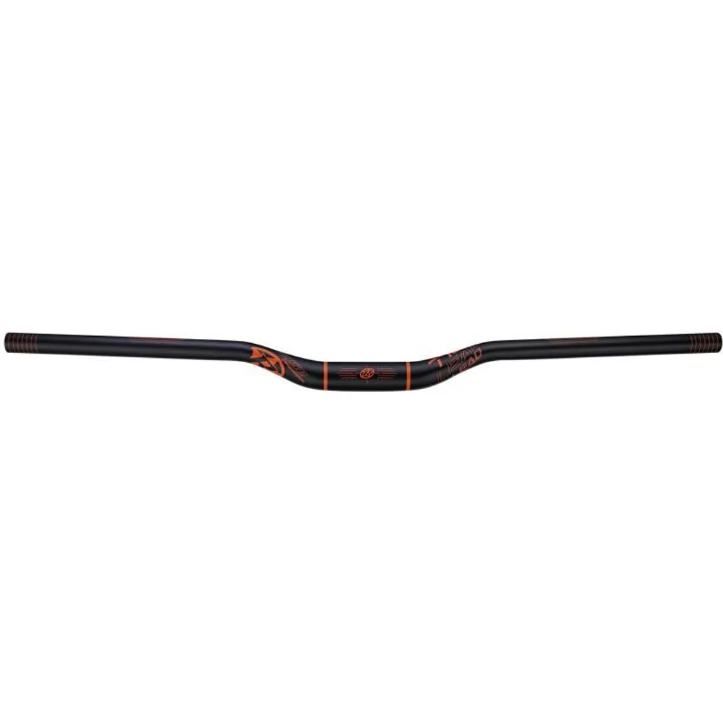 Guidon inversé 770/31,8/25mm Fox 01475 noir et orange pour VTT
