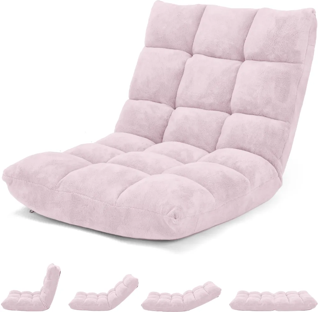 Siège de sol avec dossier inclinable, fauteuil de détente pour la maison