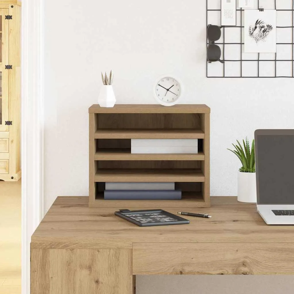 Organizer Scrivania Rovere Artigianale Maison Exclusive 36x26x29.5 cm