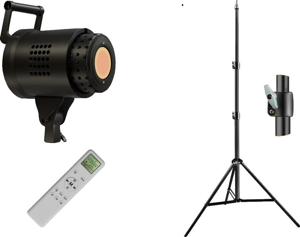 Fotografie Beleuchtungsset, verstellbarer Ständer, Softbox mit E27-Fassung, 135W 19M Stativ