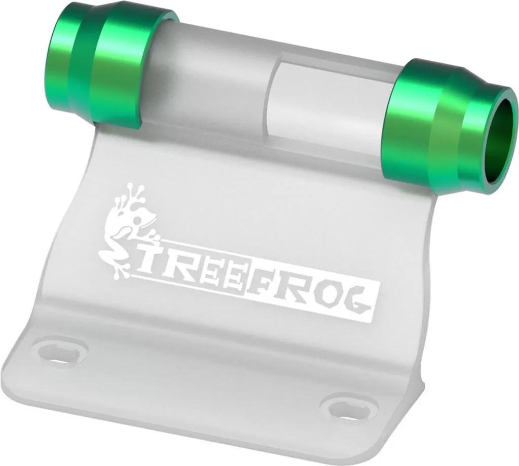 Adaptateur TreeFrog vert 20x110 mm en aluminium haute résistance de vélo