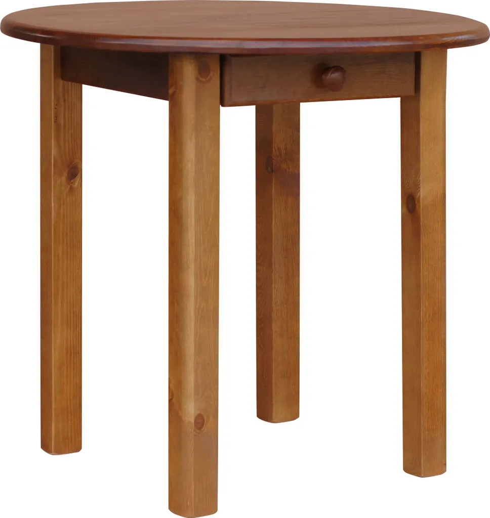Tavolo Cucina Rotondo 90 cm Rovere con Cassetto | Offerta Online