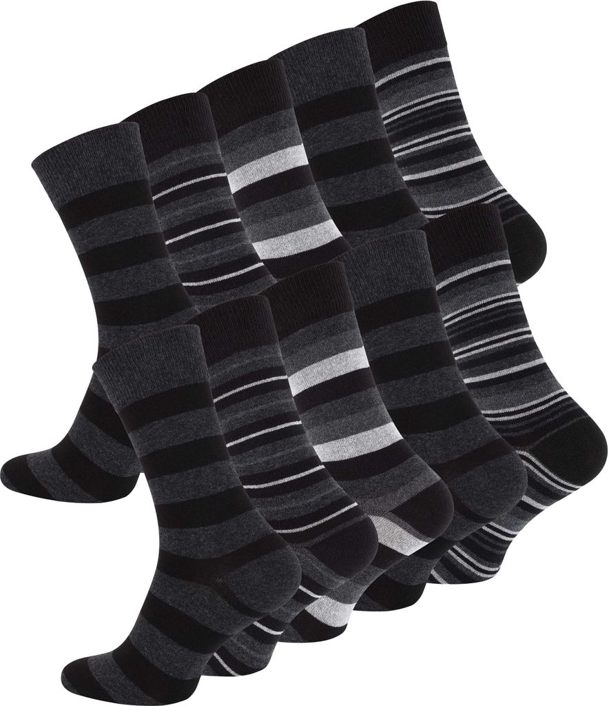 Vincent Creation® Casual Socken "STRIPES" 10 Paar 39-42 Produktbild 