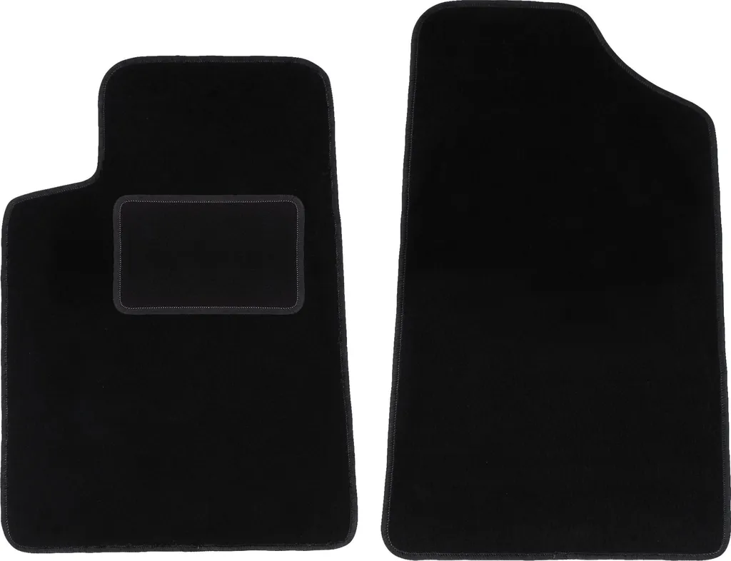 Wielganizator tappetini auto velours anteriori adatto per Citroen C6 (2005-2012, berlina) neri, set 2 pz, con fissaggi