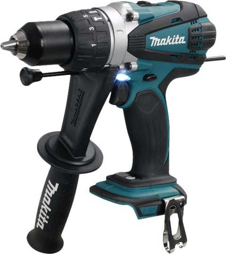 Makita DHP458Z, Handbohrmaschine, Ohne Schlüssel, Schwarz, Produktbild 