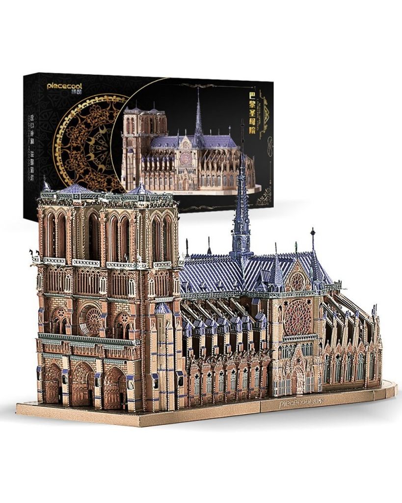 Piececool 3D puzzle, Notre-Dame de Paris, kov, 382 dílků Obrázek produktu 