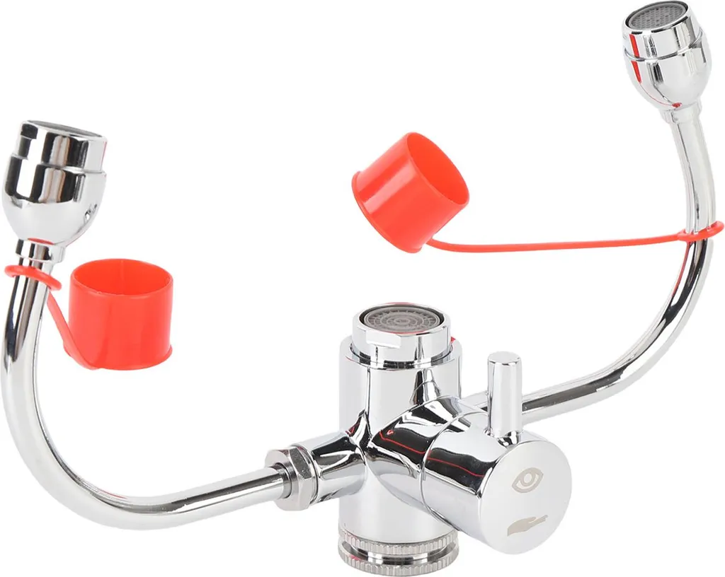 Douche oculaire d'urgence avec adaptateurs M24 M22 M20 pour robinet - 4