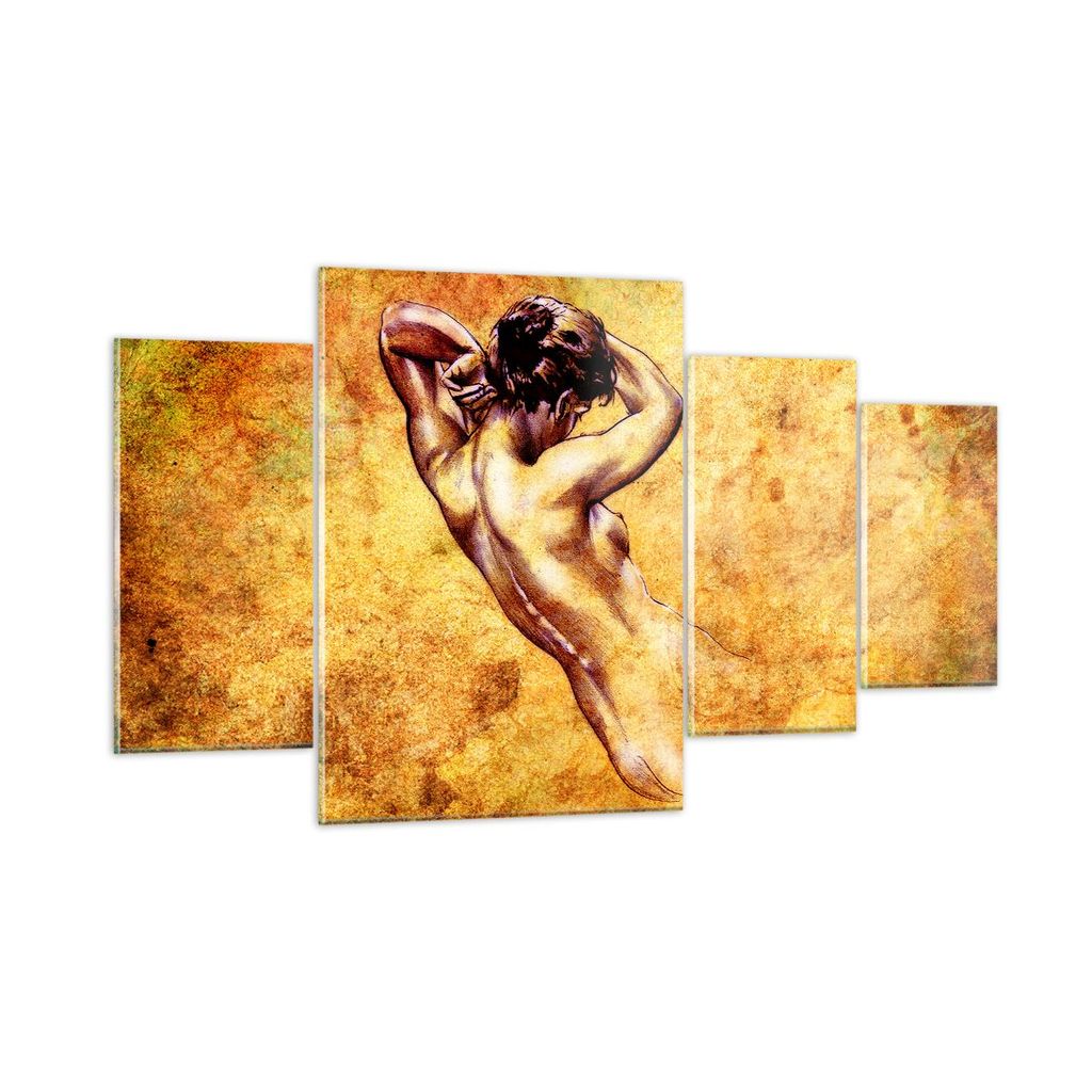 Bilder auf glas - Weibliches Modell Körper posiert - 160x90cm - Glasbilder - Wandbilder - Kunstdruck - zum Aufhängen bereit - Wanddekoration aus ...