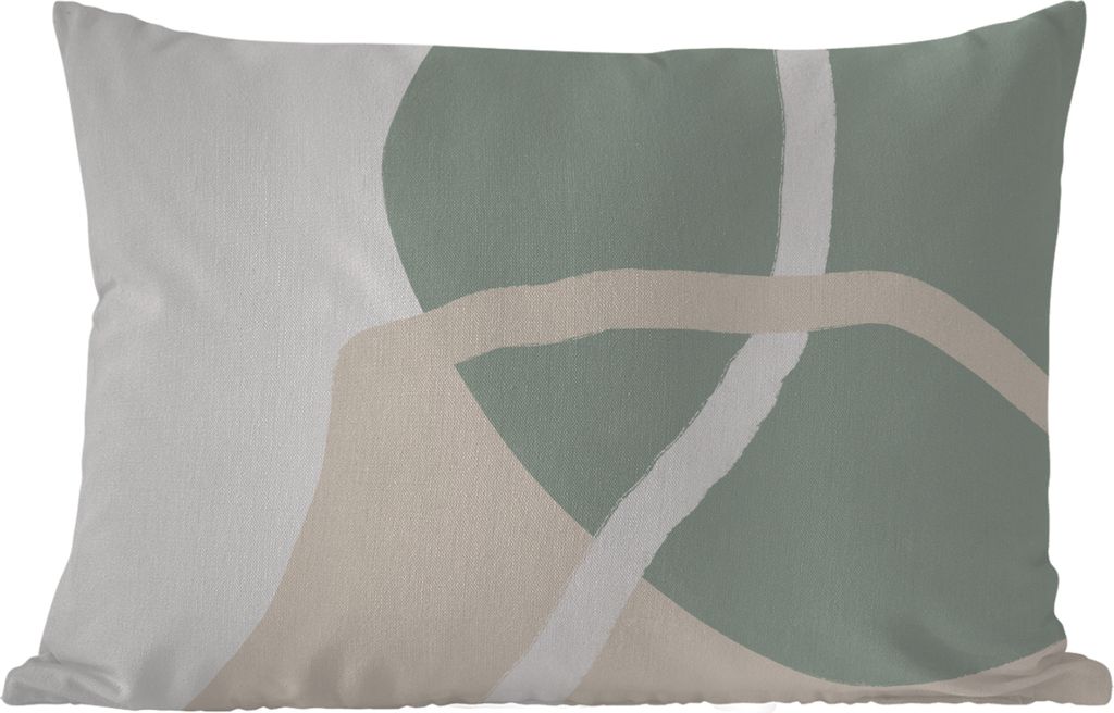 MuchoWow Outdoor Kissen - Minimalismus - Pastell - Gestaltung - 50x30 cm - Wetterfest - Lounge Kissen - Sofa kissen - Wohnzimmer Dekoration