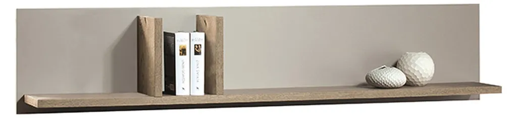Armoire murale de salon CM-P1 avec étagères modulables classique bois