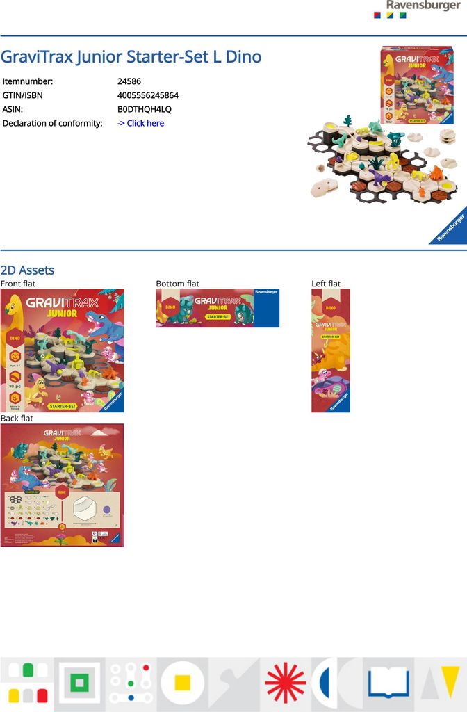 GraviTrax Junior Starter-Set L Dino - Educatieve Knikkerbaan met