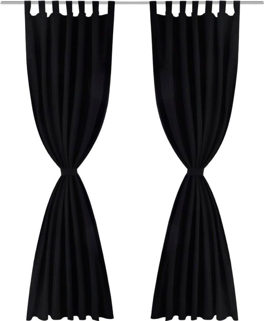 vidaXL Zasłony 2-częściowe satynowe zasłony 140 x 245 cm Zdjęcie produktu 