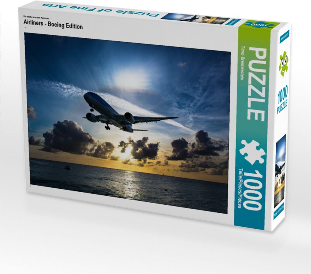 CALVENDO Puzzle Ein Motiv aus dem Kalender Airliners - Boeing Edition | 1000 Teile Lege-Größe 64x48cm Foto-Puzzle für glückliche Stunden