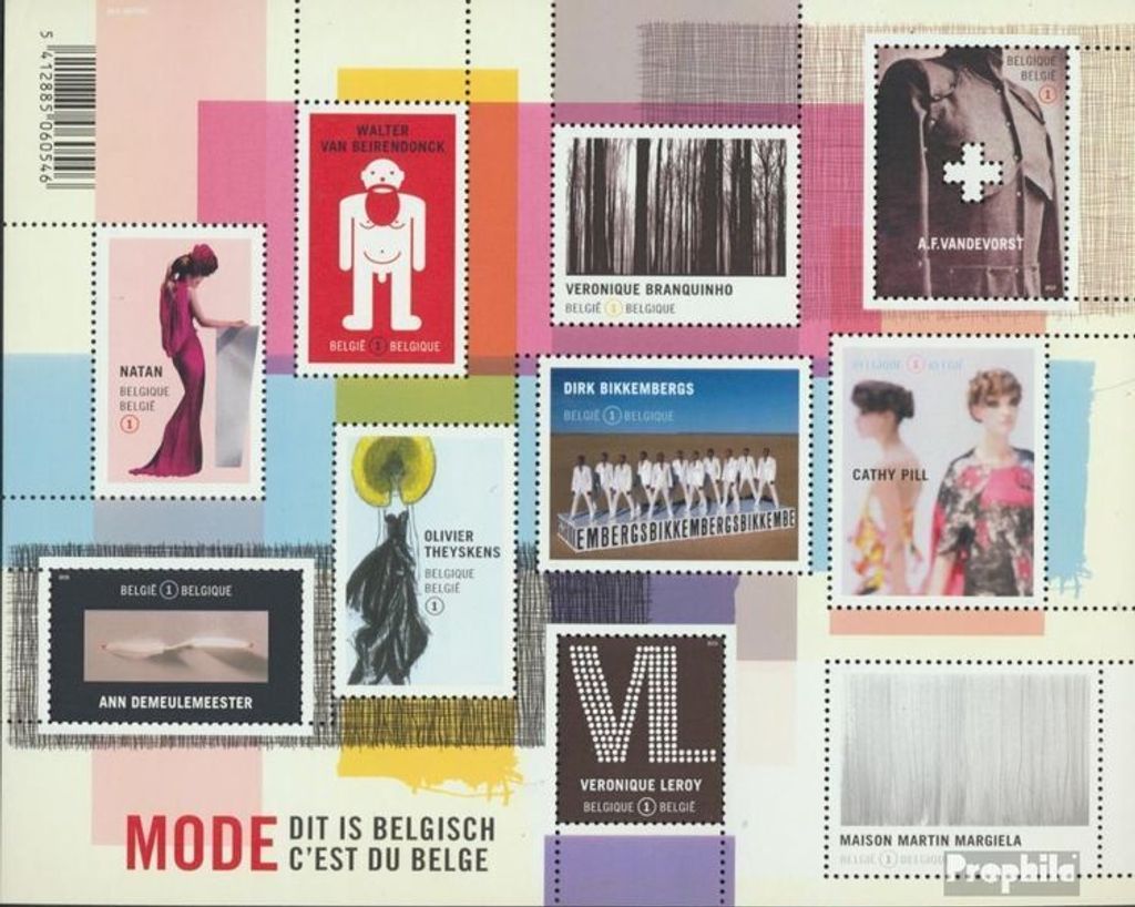 Briefmarken Belgien 2010 Mi 4066-4075 Kleinbogen (kompl.Ausg.) postfrisch Mode