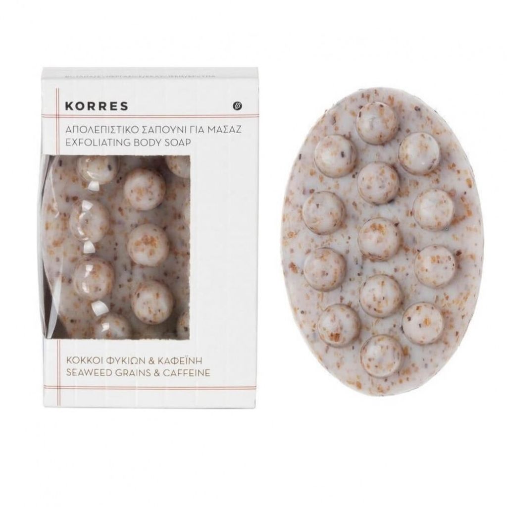 KORRES – Peeling-Körperseife mit Meeresalgen und Koffein, 125 g