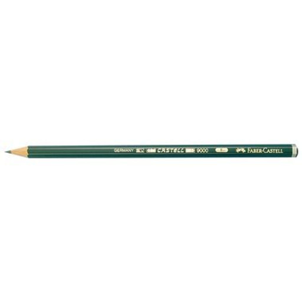 A single green pencil is shown horizontally against a white background.