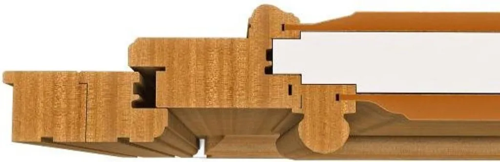 Lot de 2 Élargisseurs de Dormant en Bois Exotique Durable 50x46x2400mm