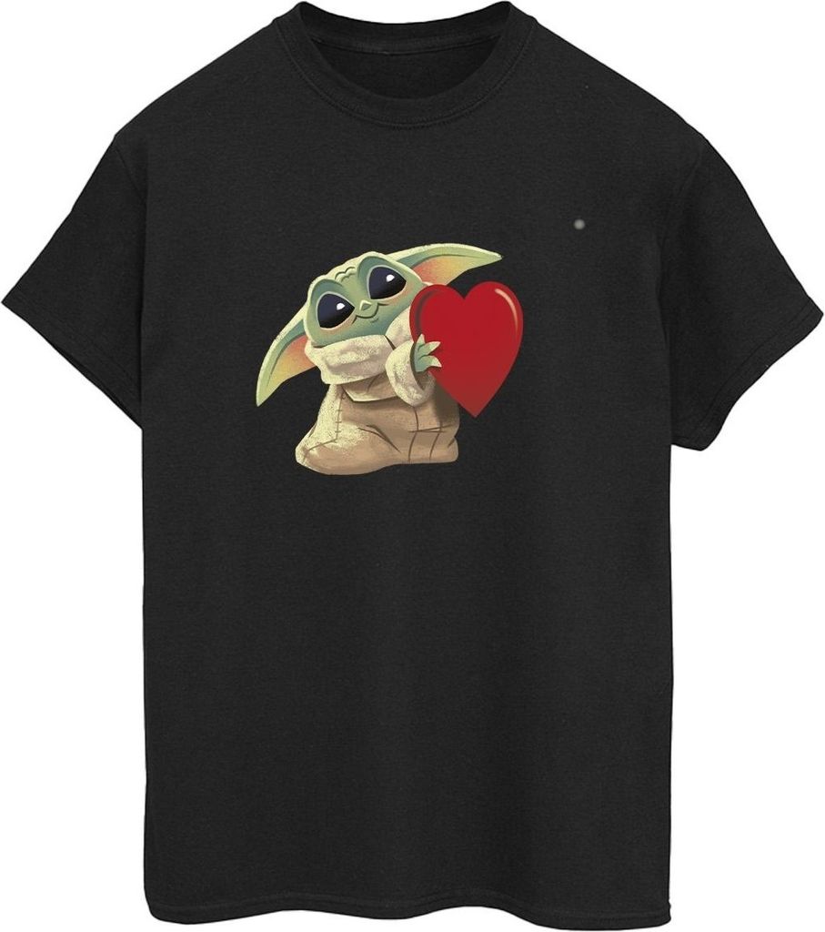 Star Wars - "The Mandalorian The Kids With Heart" T-Shirt für Damen BI45856 (XXL) (Schwarz)